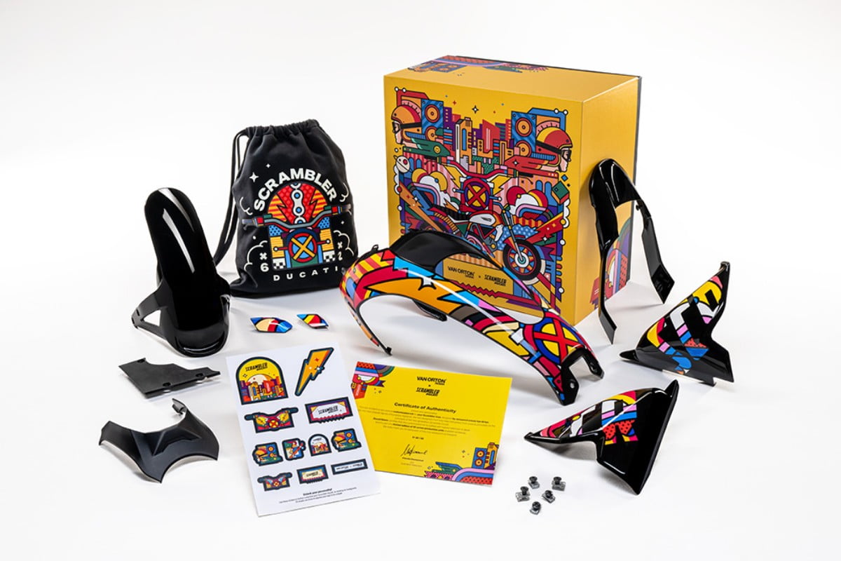 Sztuka uliczna pełna kolor&oacute;w. Ducati Scrambler Icon teraz z limitowaną serią nakładek Van Orton Design&nbsp;