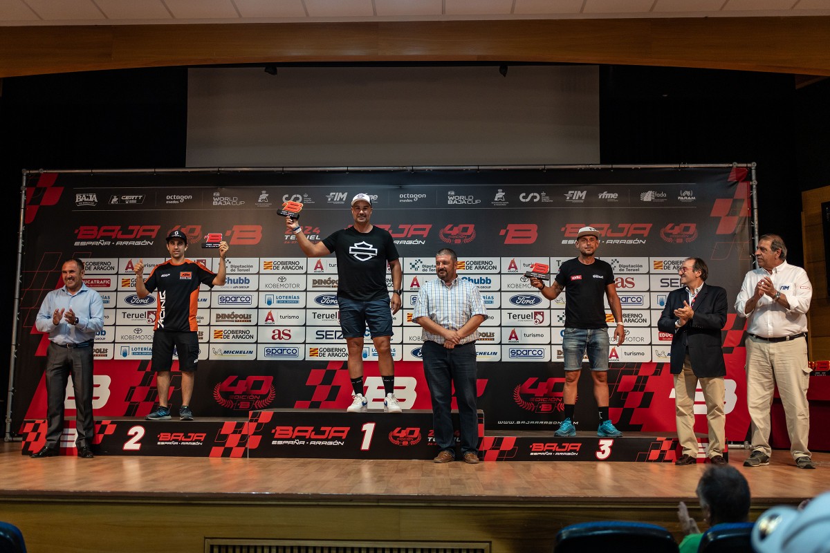 Joan Pedrero Na Harleyu Pan America 1250 zwycięzcą wyścigu Baja España Aragón w kategorii Maxi Trail