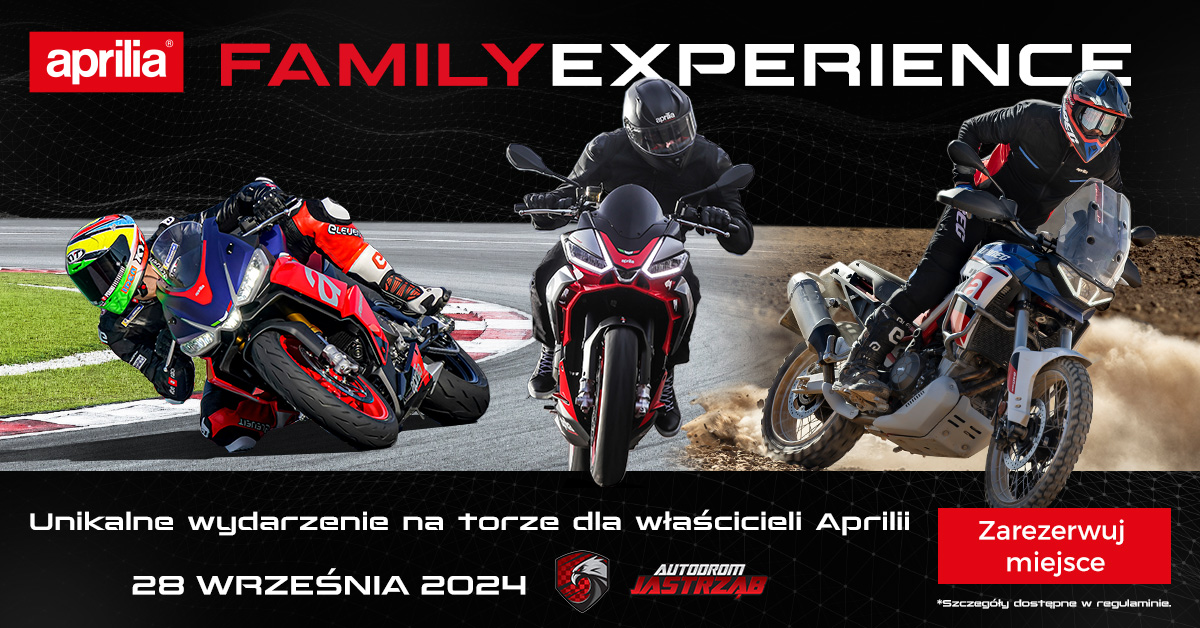 Aprilia Family Experience &ndash; wyjątkowe wydarzenie na Torze Jastrząb już&nbsp;28 września!