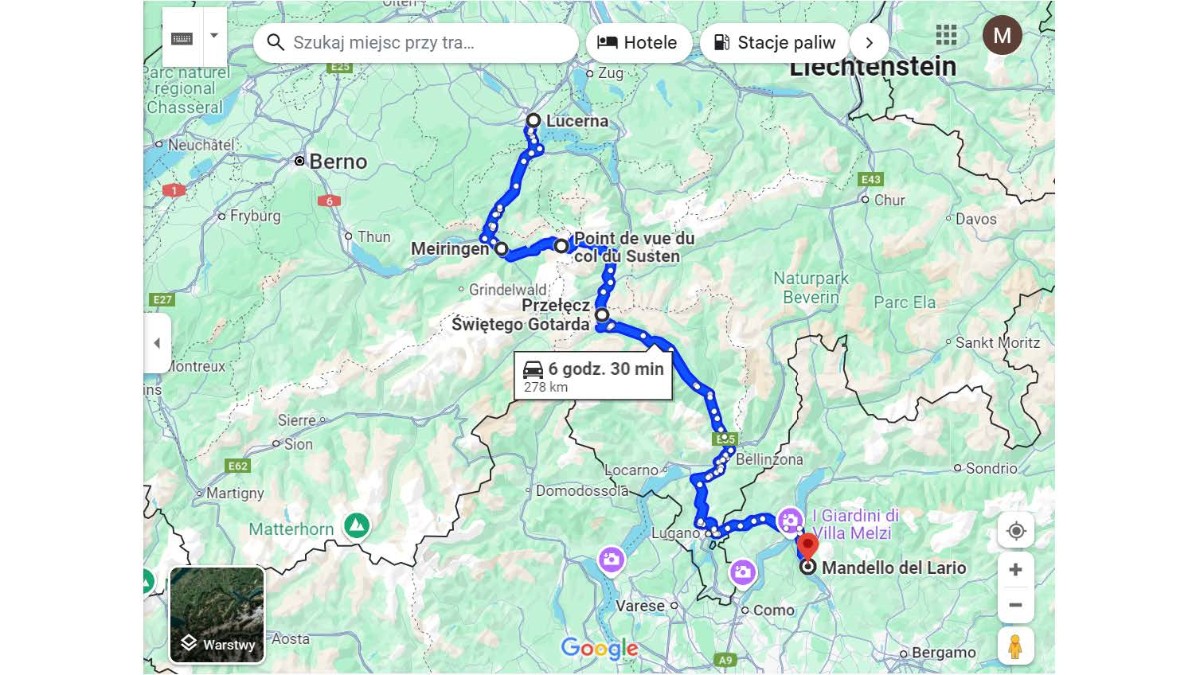 Na Mandello do Mandello. Dziennik motocyklowej podr&oacute;ży do kolebki Moto Guzzi [trasa, mapki, relacja, Włochy]