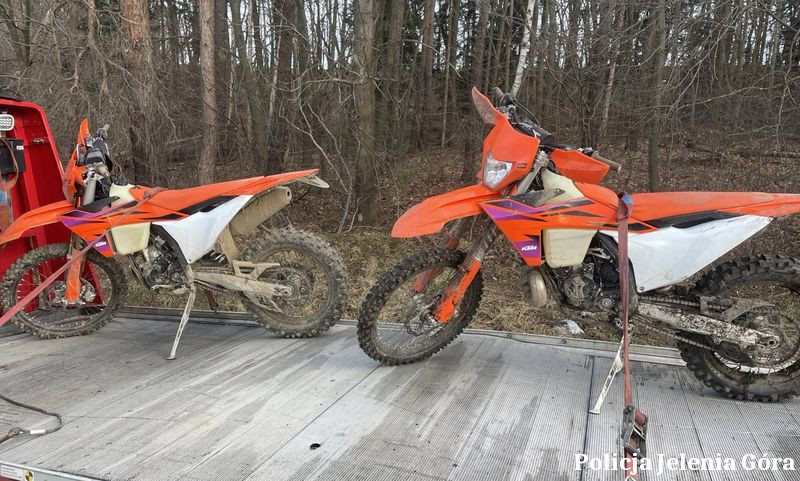 Skradzione motocykle KTM policja jelenia gora 1