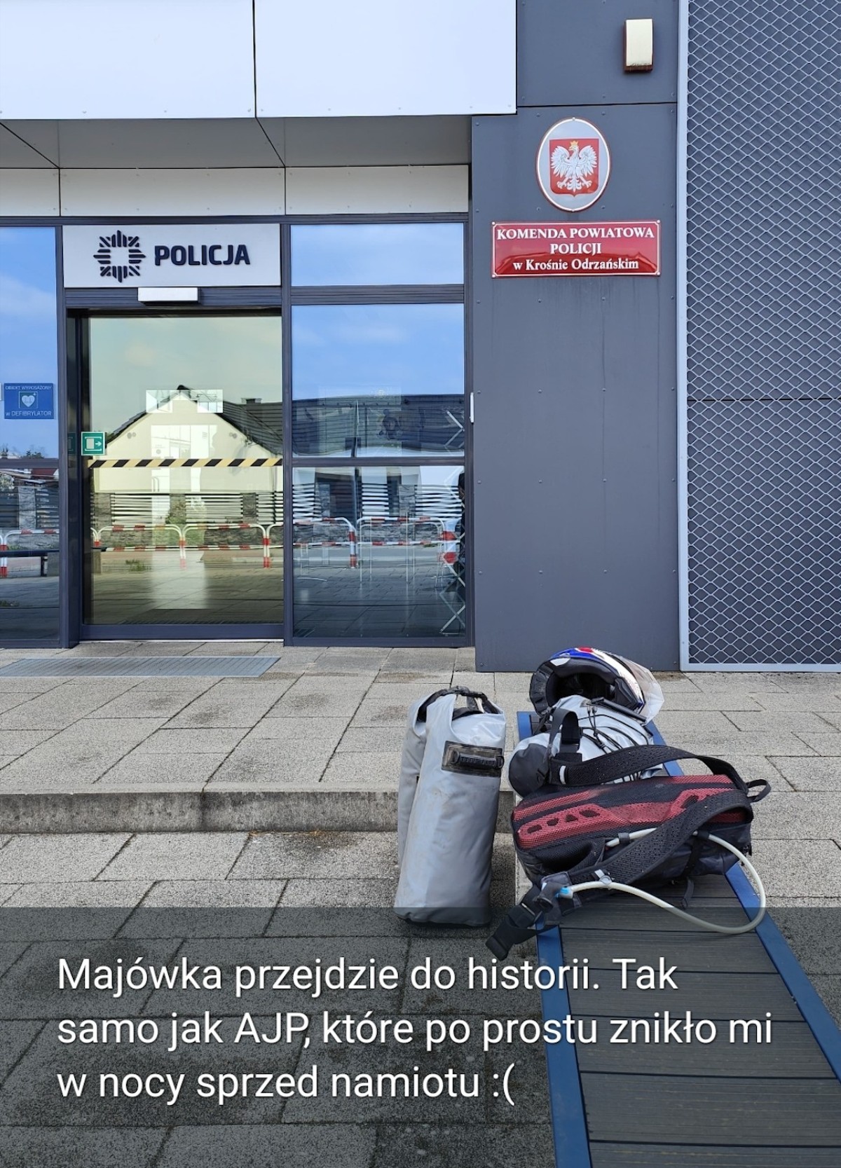 Skradziony motocykl na TET AJP 2