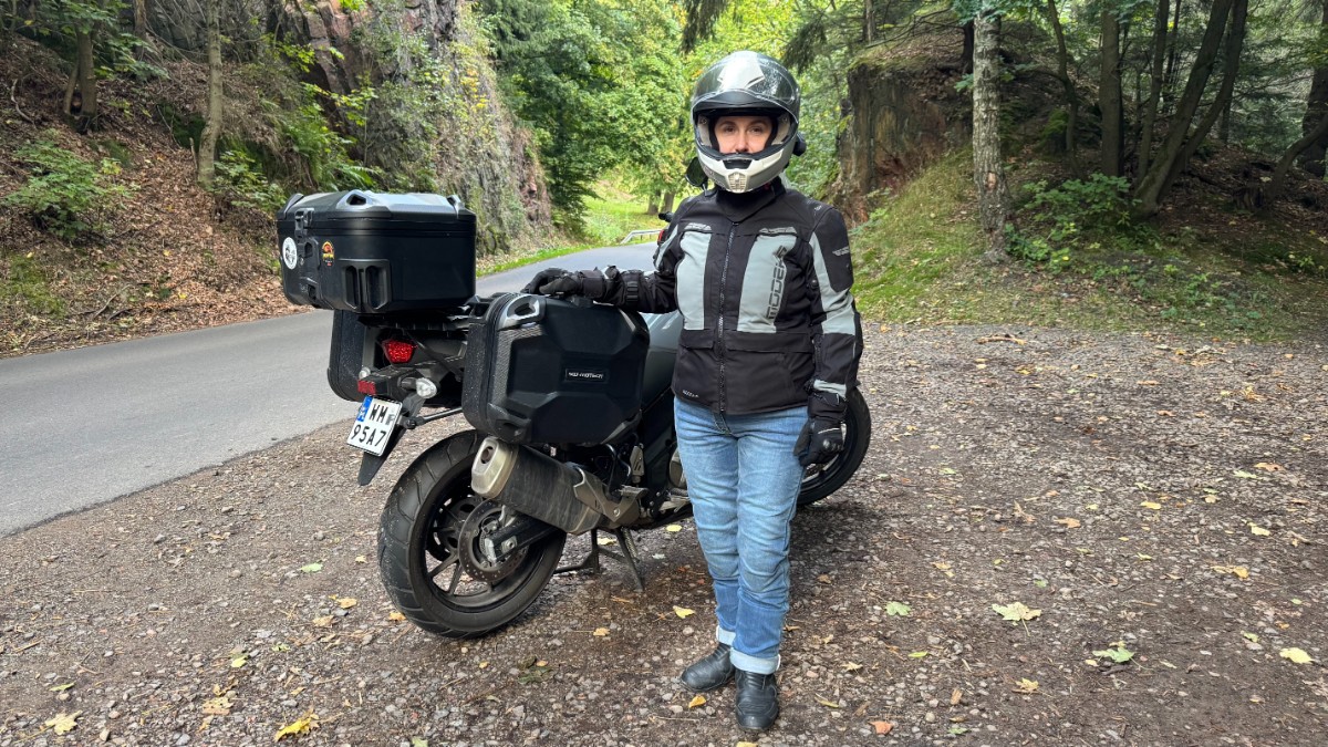 Spodnie jeansy damskie motocyklowe Mottowear Stella WMN 2025 Monika 12 Spodnie jeansy damskie motocyklowe Mottowear Stella WMN 2025 Monika 12 1