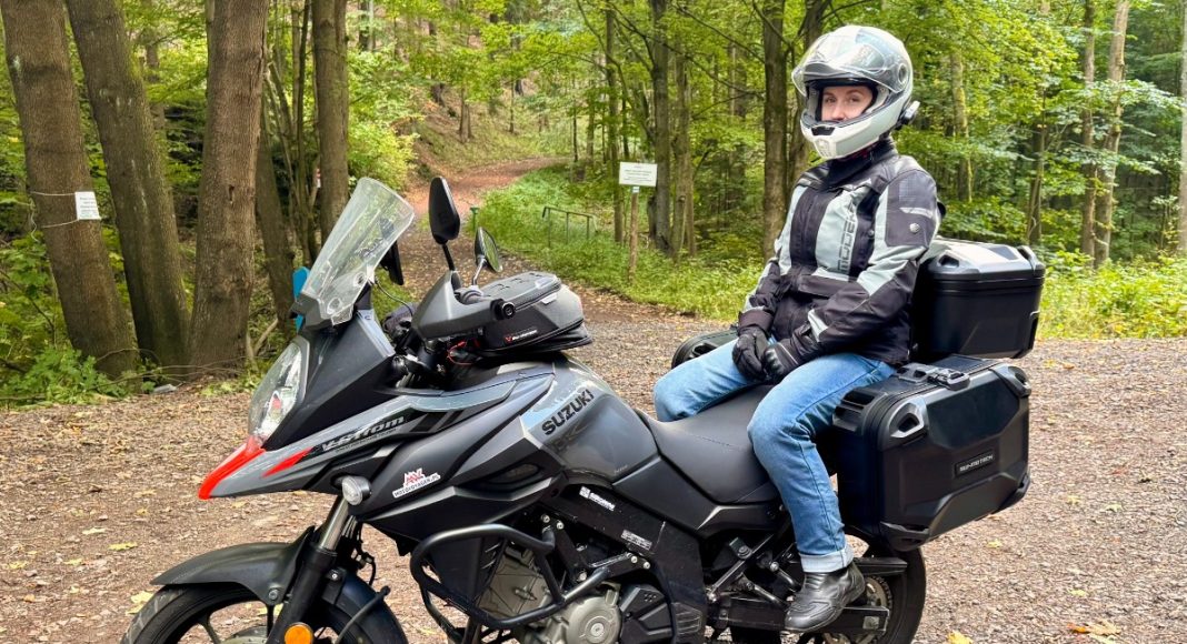 Spodnie jeansy damskie motocyklowe Mottowear Stella WMN 2025 Monika 9 1