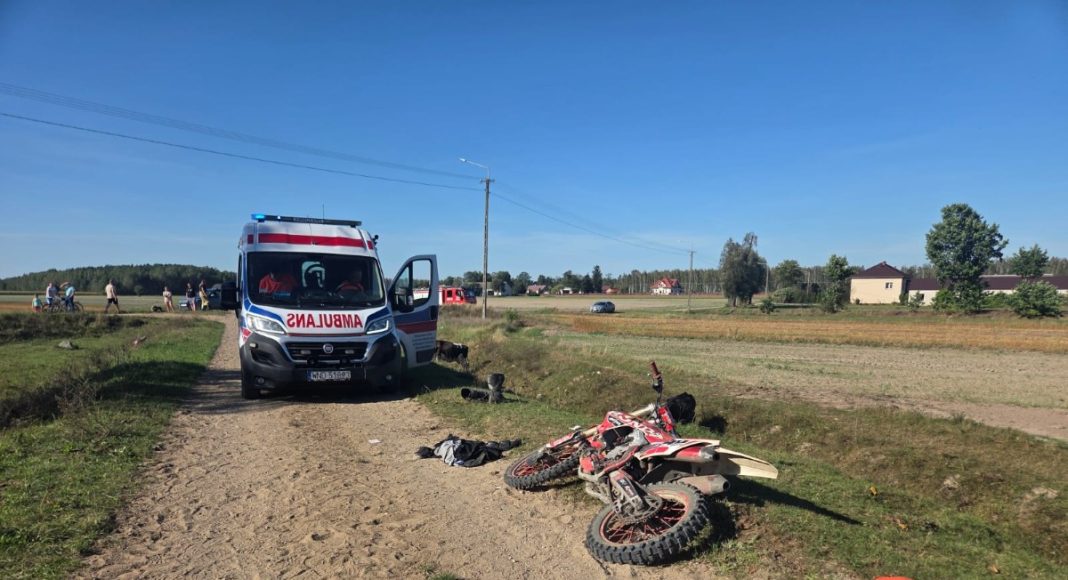 zderzenie motocyklisty z krowa 2025 wypadek 2