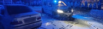 Drift snieg policja 1