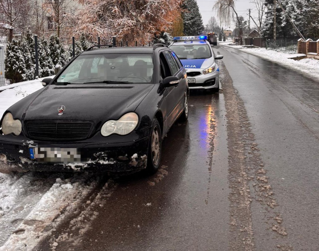 Drift snieg policja 2