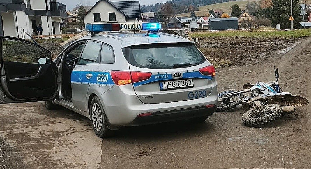 Poscig ucieczka policja Jablonka Nowy Targ