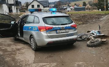 Poscig ucieczka policja Jablonka Nowy Targ