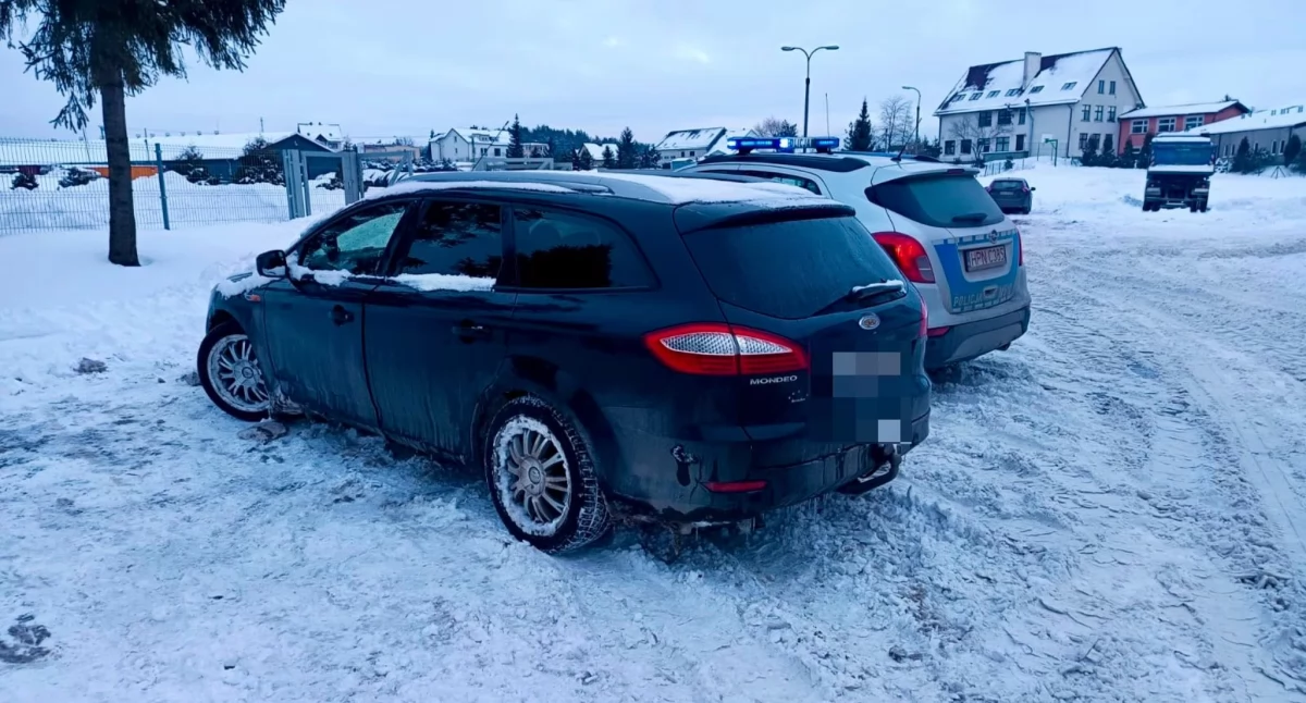 Policja Kartuzy zatrzymanie kontrola zima lyse opony 2 Policja Kartuzy zatrzymanie kontrola zima lyse opony 2