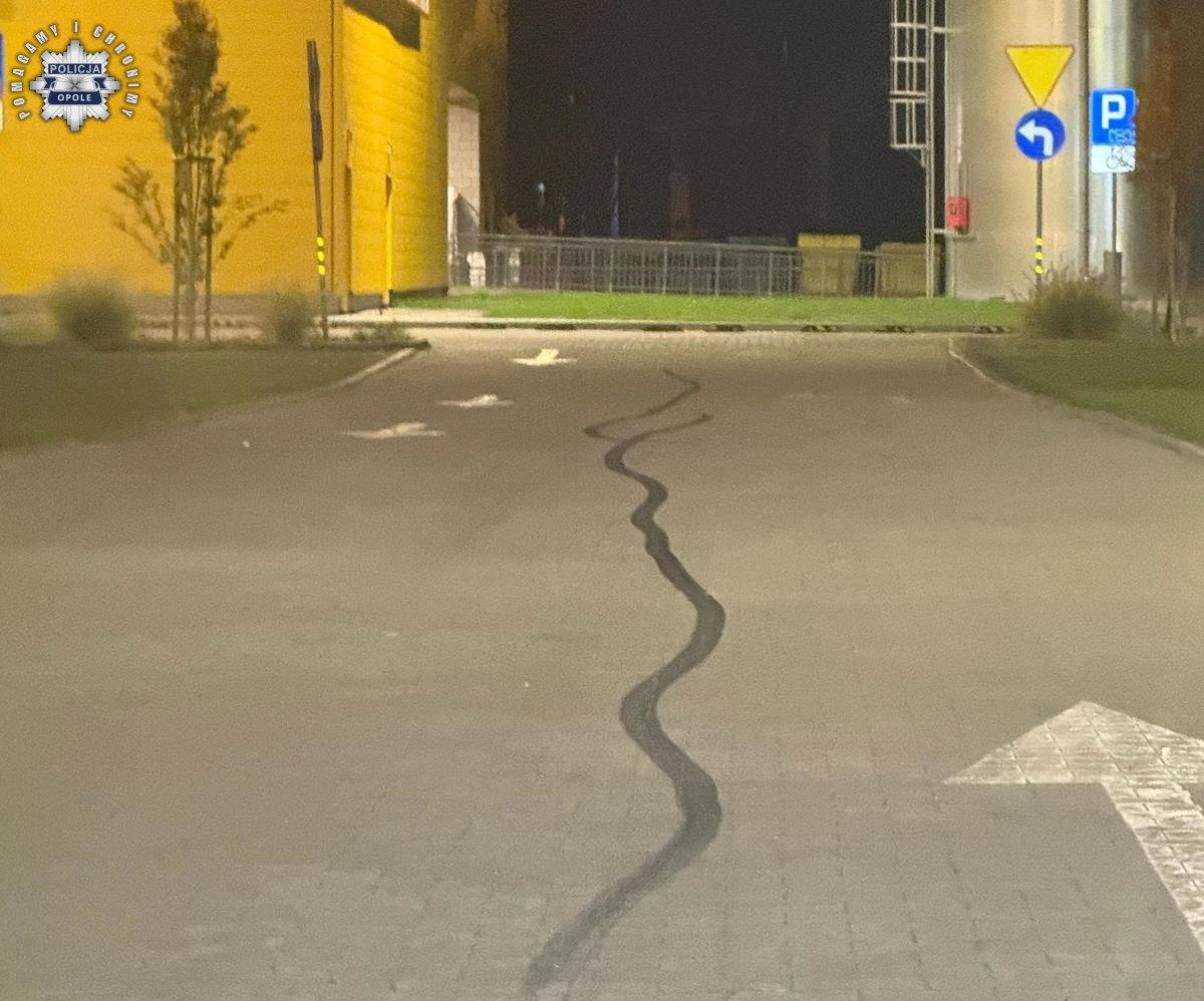 palenie gumy policja Opole 2 palenie gumy policja Opole 2