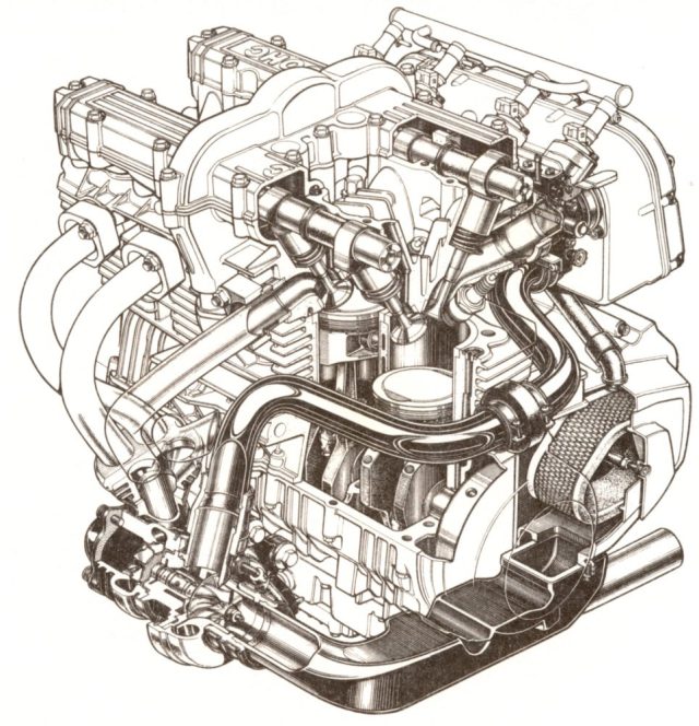 Kawasaki GPz750 turbo silnik