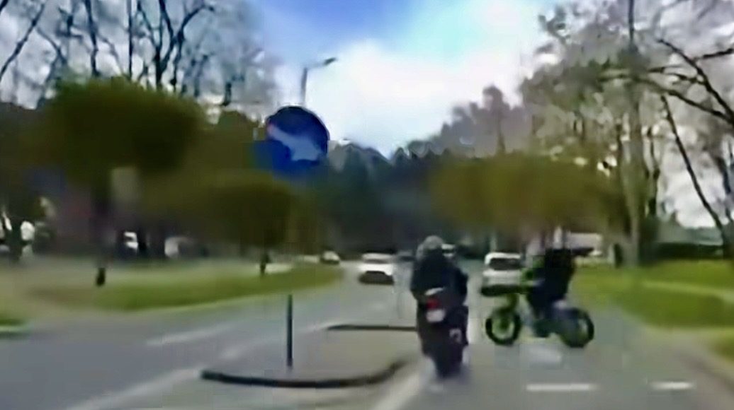 zderzenie wypadek motocykl rower Mielec