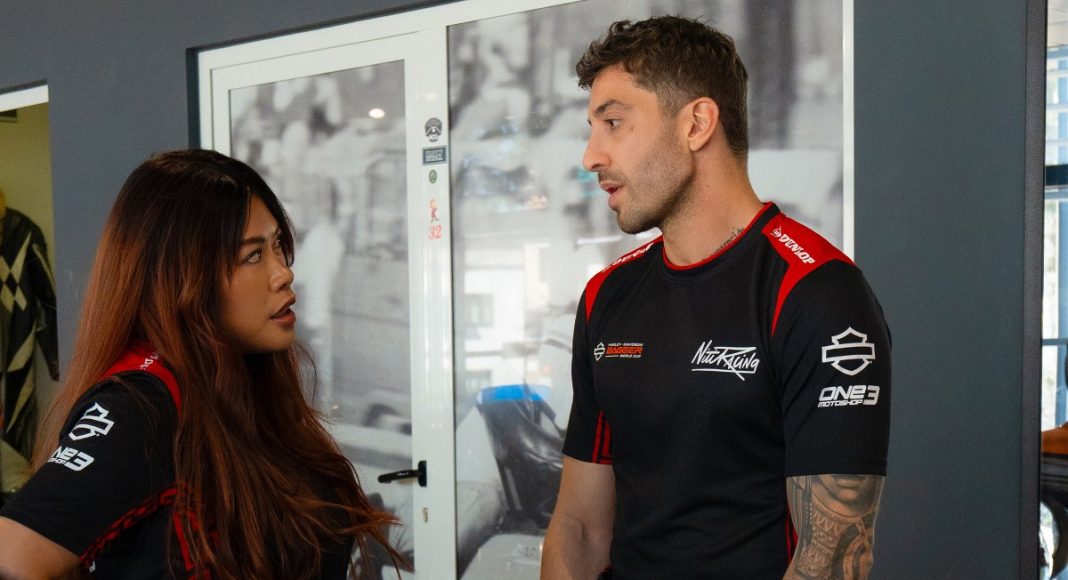 Andrea Iannone Bagger Harley 1