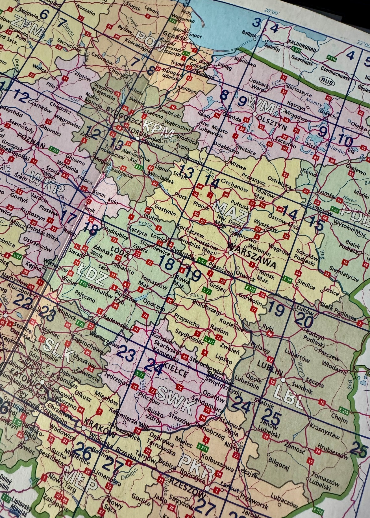 mapa Polski papierowa atlas samochodowy 1 mapa Polski papierowa atlas samochodowy 1