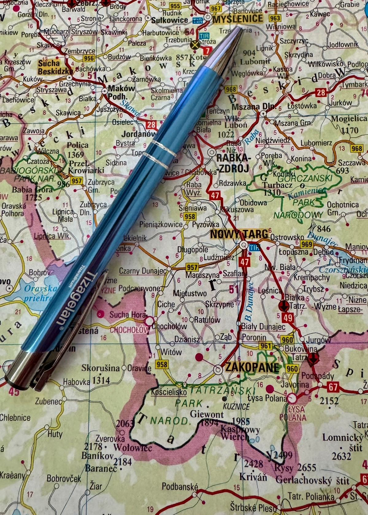 mapa Polski papierowa atlas samochodowy 4 mapa Polski papierowa atlas samochodowy 4