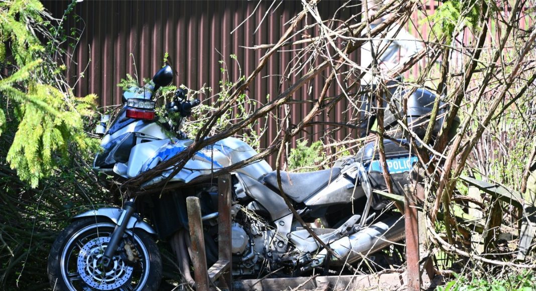 wypadek policja motocykl jaslo112 poscig ucieczka