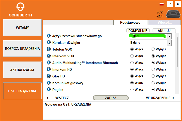 Schuberth SC2 interkom aktualizacja jezyk polski 3 Schuberth SC2 interkom aktualizacja jezyk polski 3