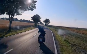 blokowanie pasa szeryf na motocyklu