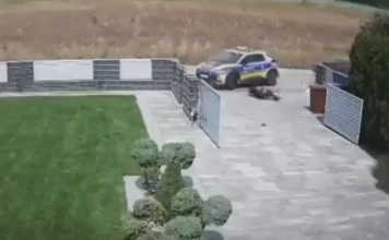 policja poscig motorower
