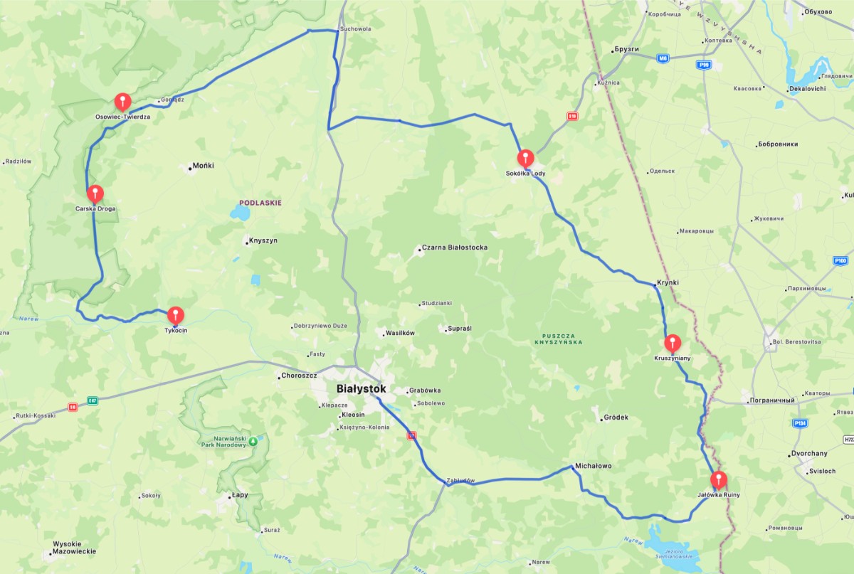 Podlaskie mapa 2 Podlaskie mapa 2