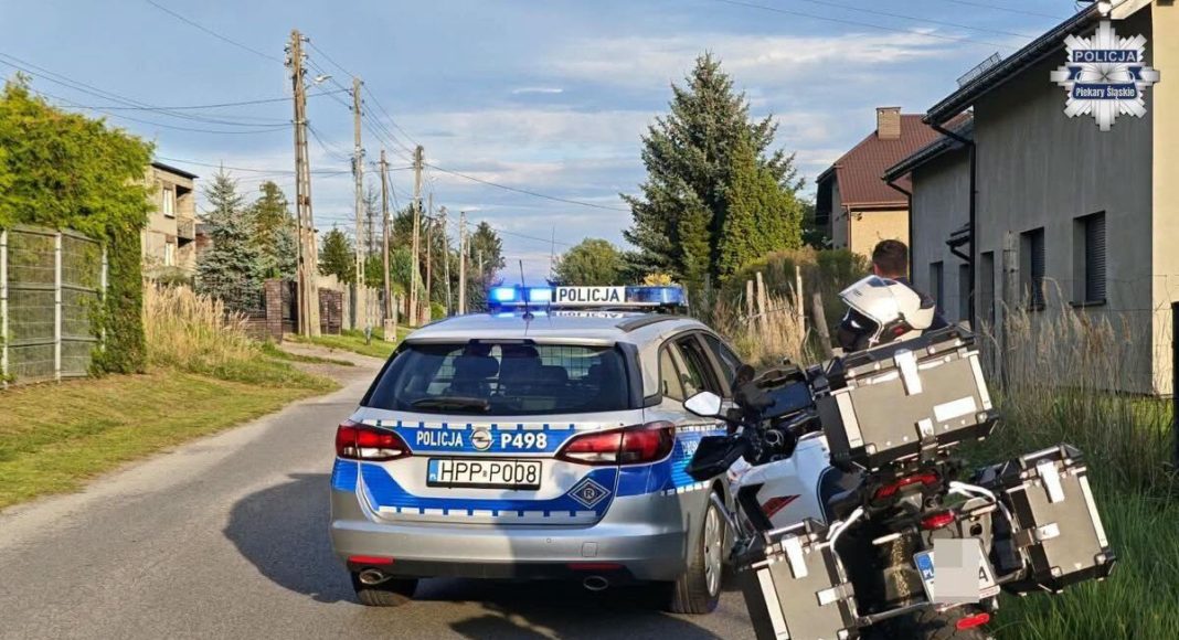 Policja ucieczka poscig Piekary Zontes