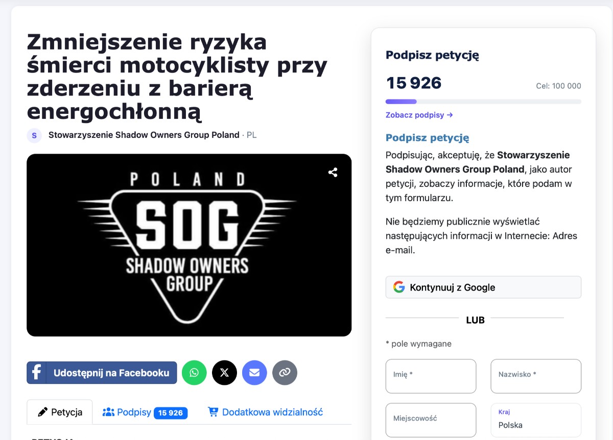 Petycja bariery