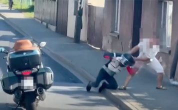 pobicie motocyklisty policja wielkopolska