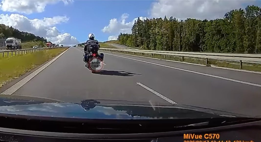 policja zajechanie drogi